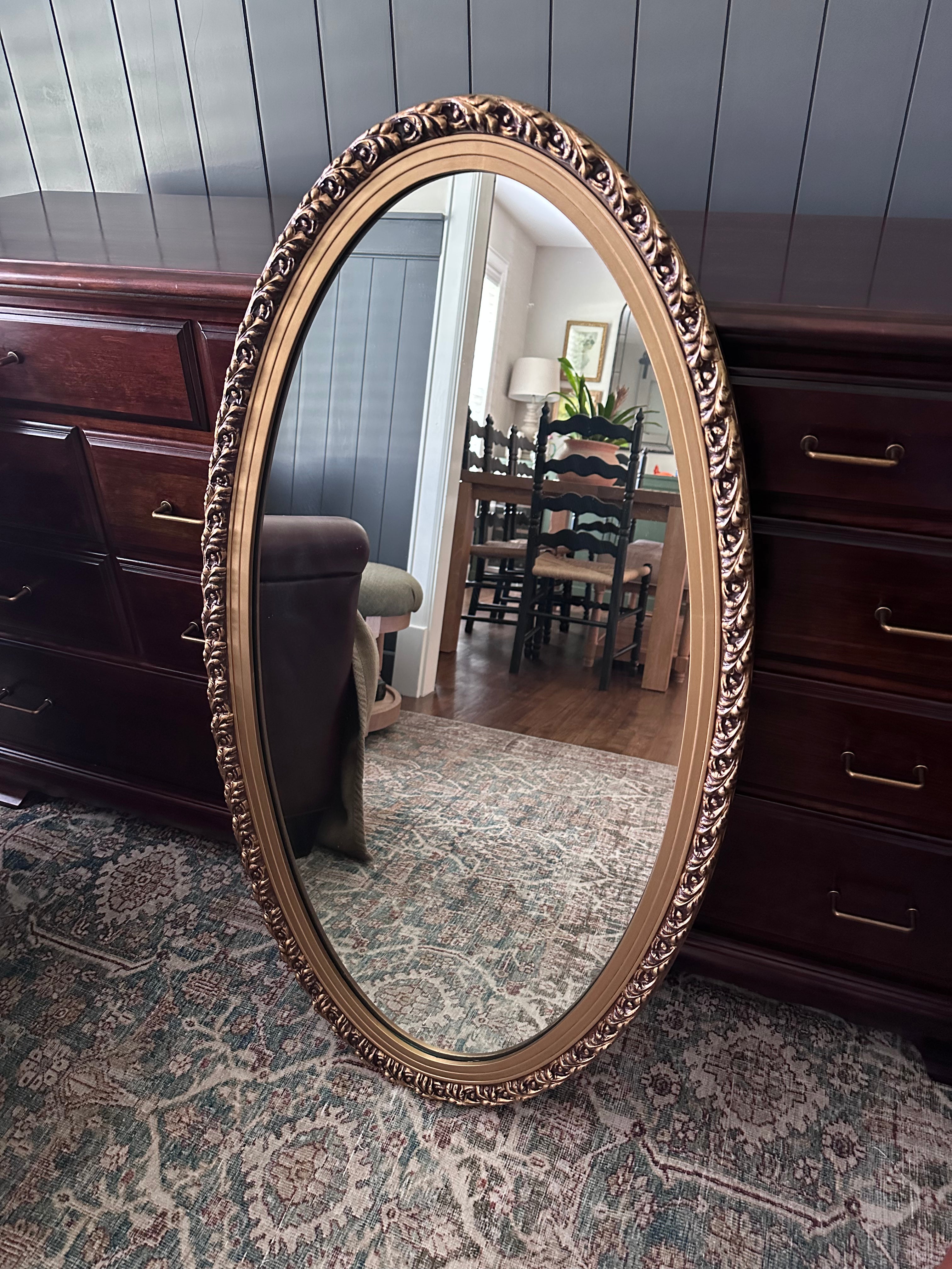 Large Oval Mirror