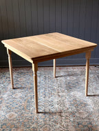 Oak Folding Leg Mahjong Table