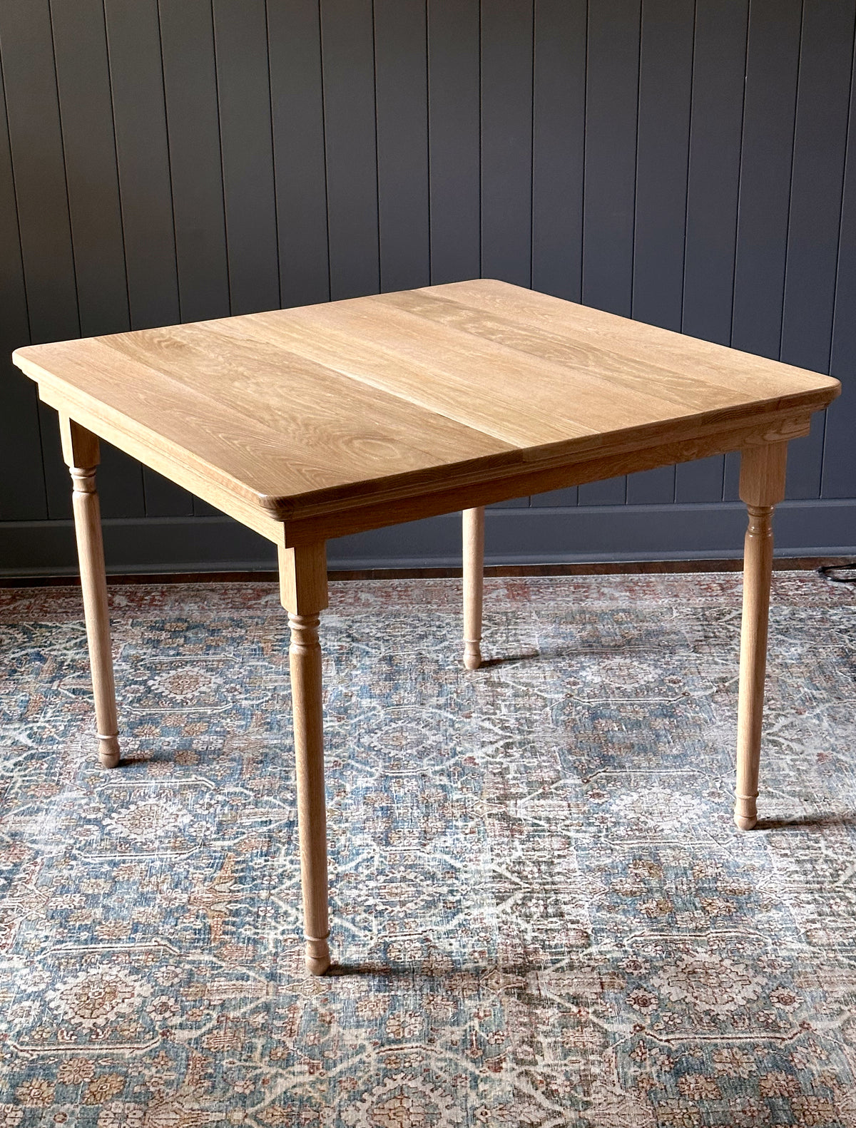 Oak Folding Leg Mahjong Table