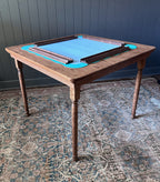 Oak Folding Leg Mahjong Table