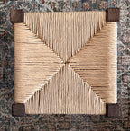 Walnut Hand-Rushed Stool
