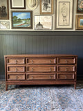 Walnut 9-Drawer Dresser
