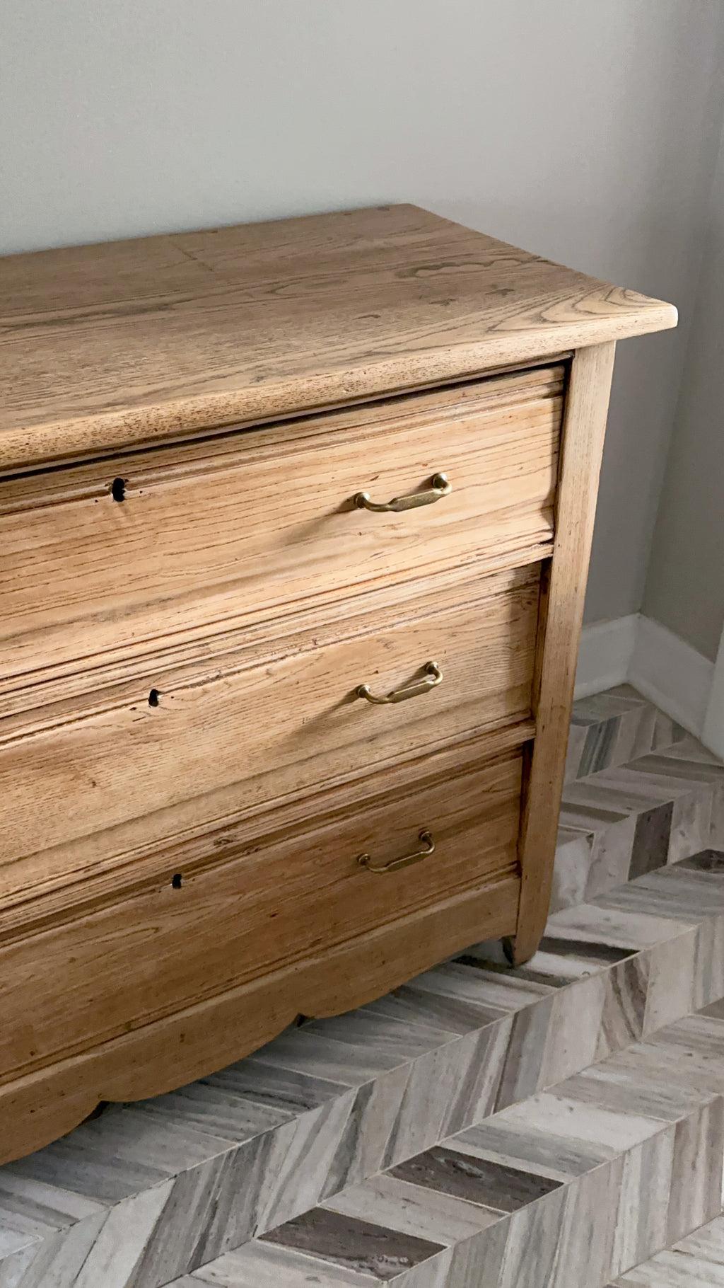 Natural Oak 3-Drawer Dresser