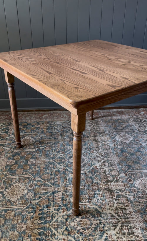 Oak Folding Leg Mahjong Table