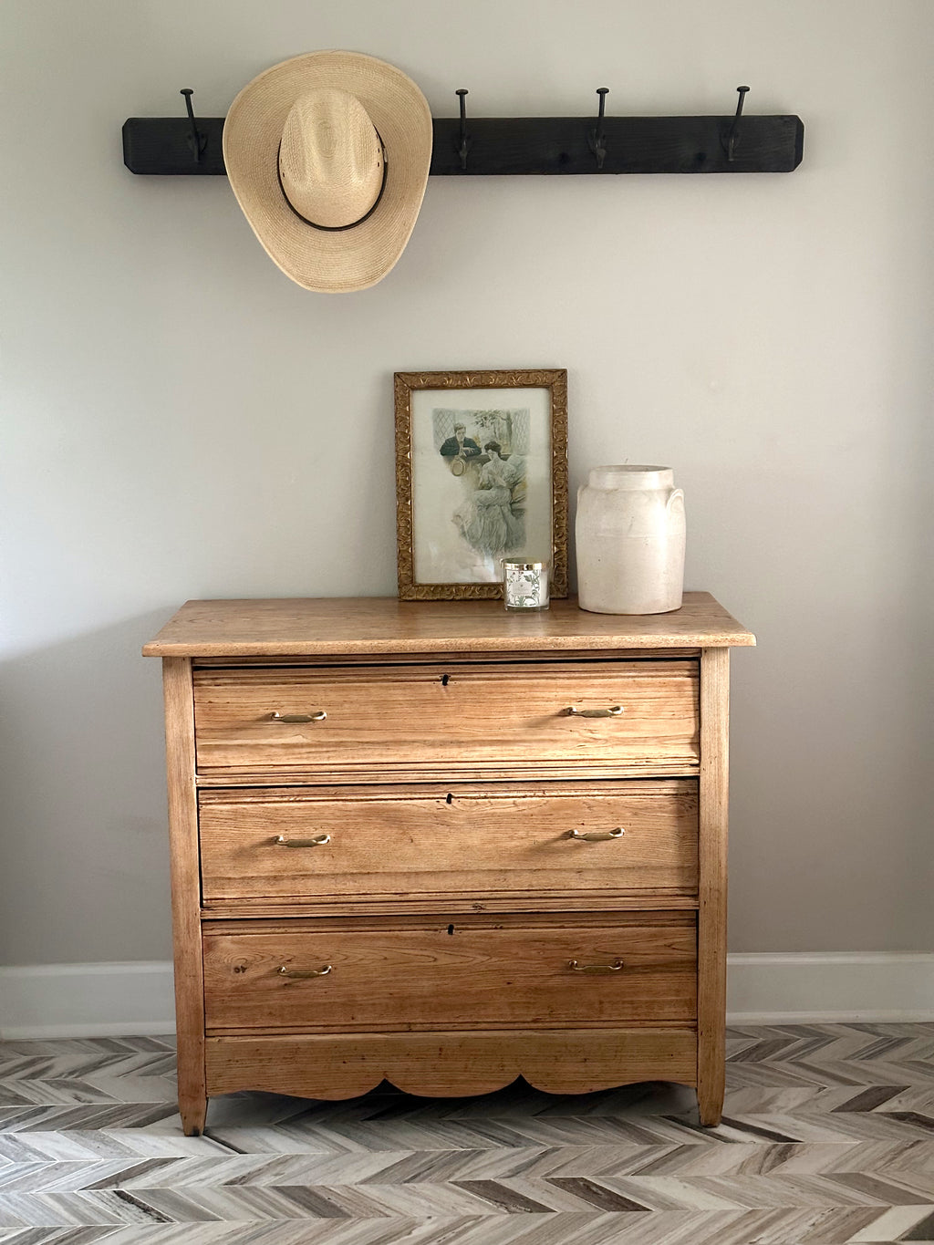 Natural Oak 3-Drawer Dresser