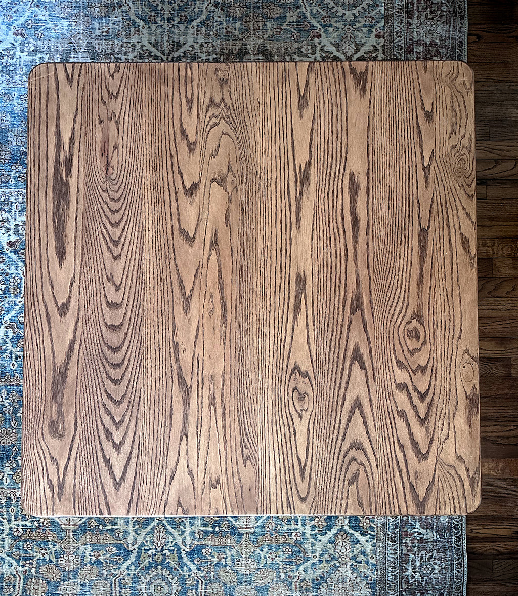 Oak Folding Leg Mahjong Table