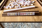 Walnut Mahjong Tile Racks (Set of 4)