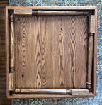 Oak Folding Leg Mahjong Table