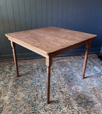 Oak Folding Leg Mahjong Table
